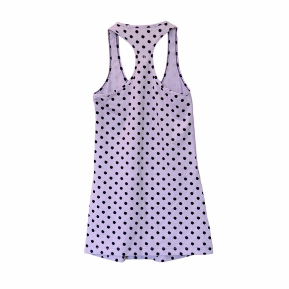 LULULEMON Cool Racerback High Noon Dot Lilac & Black - Picture 2 of 9